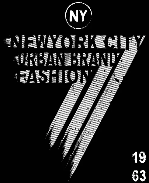 Nyc New York Voorraad Vector Illustratie Shirt Design Print Designnyc — Stockvector