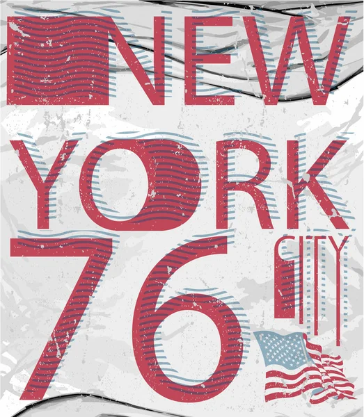 Kunsttypografidesign New York Stil – stockvektor