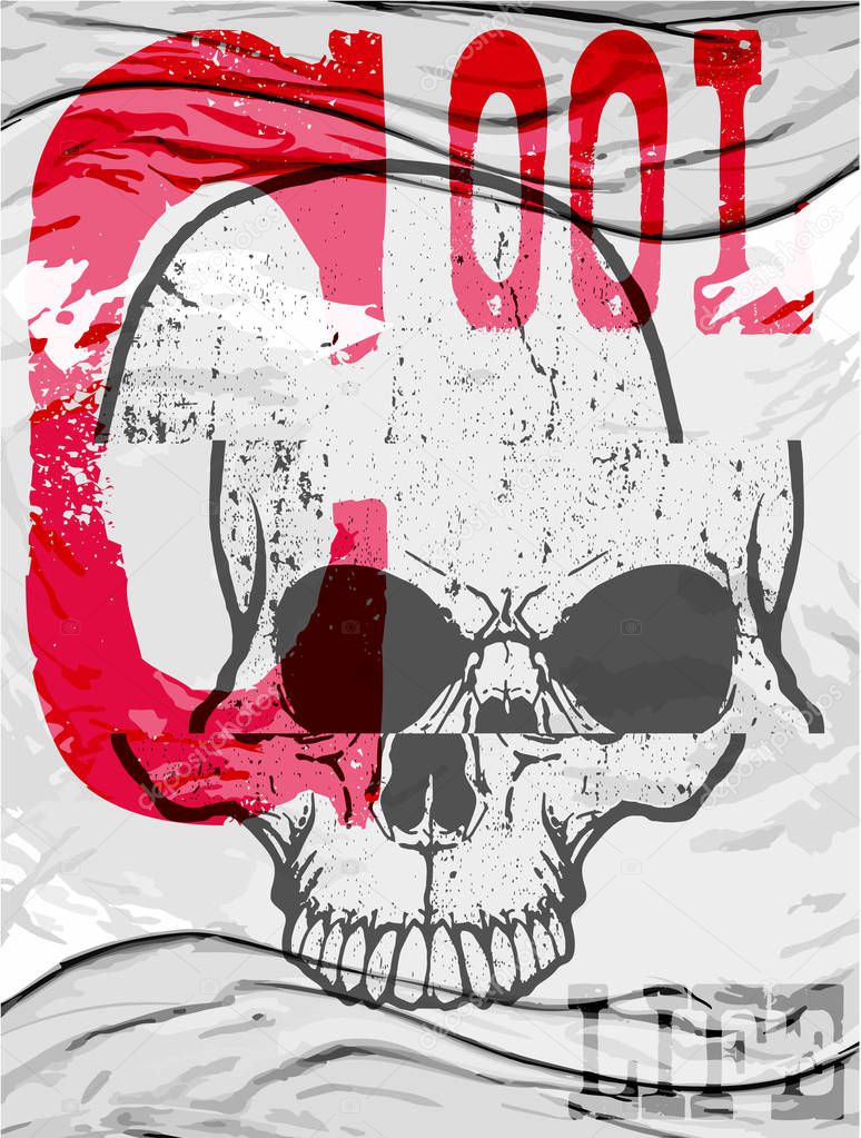 Skull t-shirt design