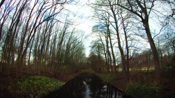 アムステルダム Osdorpplein の小さい川 — ストック動画