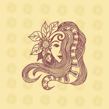 Güzellik bakım logosunun vektör illüstrasyonu 