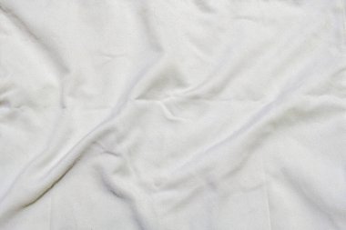 Beyaz kumaş dokusu arka plan, beyaz kumaş buruşuk arkaplan, kapat