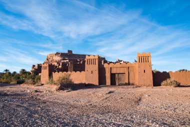 Güneşli bir günde Ait Ben Haddou Kasabası