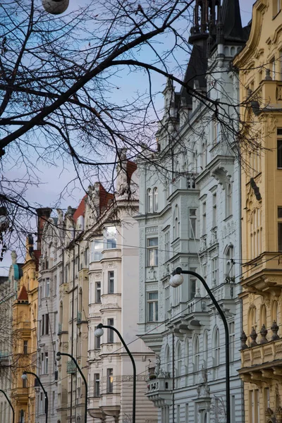 Bulutlu bir günde Prag 'ın karakteristik görünüşü