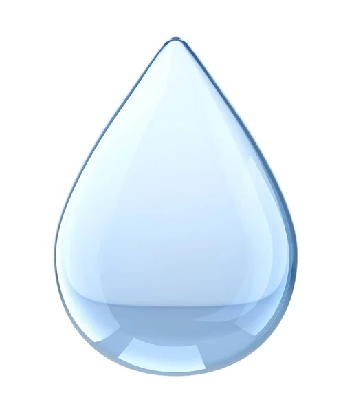 Water Drop Isolated White Background Illustration — Stock Photo, Image