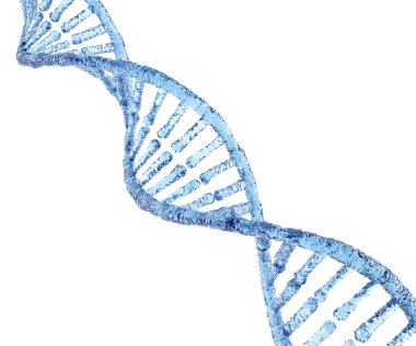 Beyaz arka plan üzerinde izole Dna buz. 3D render