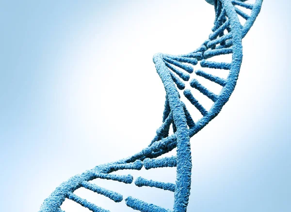 Molecola Dna Isolato Sfondo Blu Illustrazione — Foto Stock