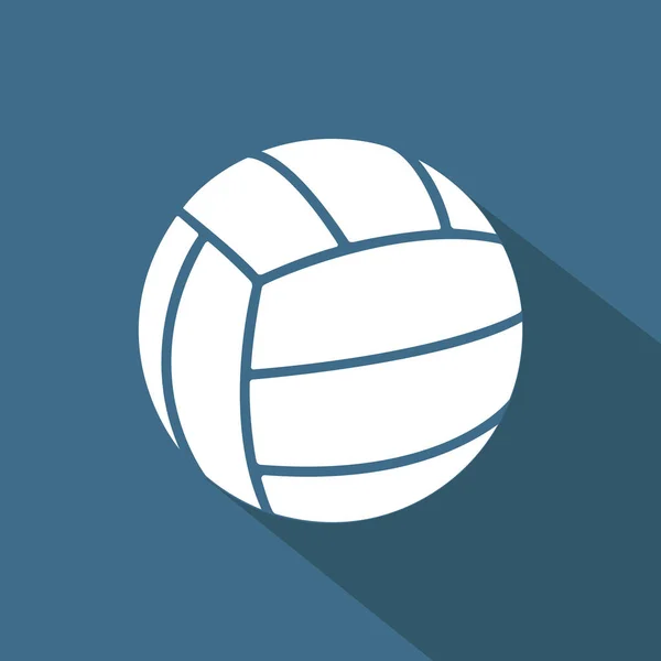 Volleyball Einfarbiges Flaches Symbol Vektorillustration — Stockvektor
