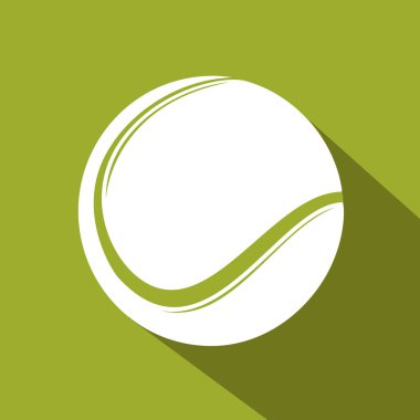 Tenis düz simgesi. Spor tema. Vektör illustratio