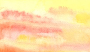 Suluboya turuncu arka plan. El suluboya arka plan boyalı.