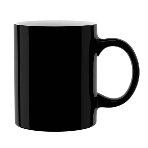 Black mug — Stock Photo, Image