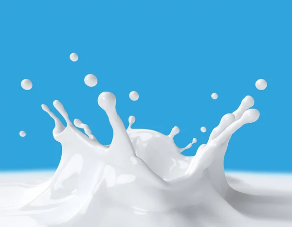 Splash melk — Stockfoto