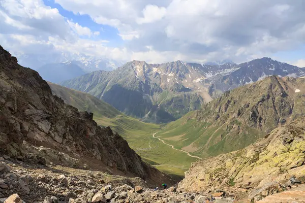 Het Spannende Landschap Van Elbrus Omgeving — Stockfoto