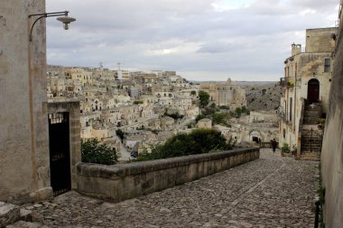 Antik şehir Matera (Sassi di Matera), Basilicata, Güney İtalya, Avrupa kültür başkenti 2019