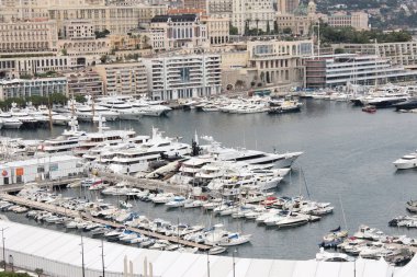 Monako 'daki yatların görüntüsü