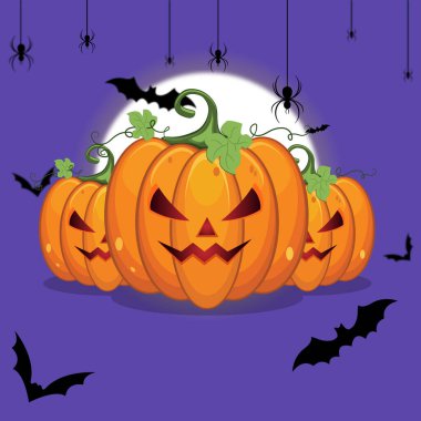 Cadılar Bayramı için portakal kabakları