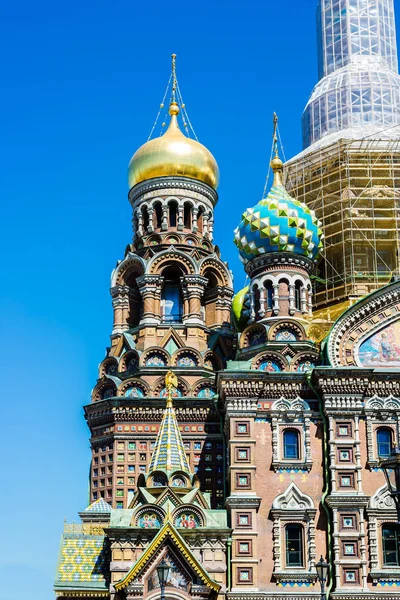 Sankt Petersburg Ryssland Maj 2018 Ortodoxa Kyrkan Spas Krovi Kyrkan — Stockfoto