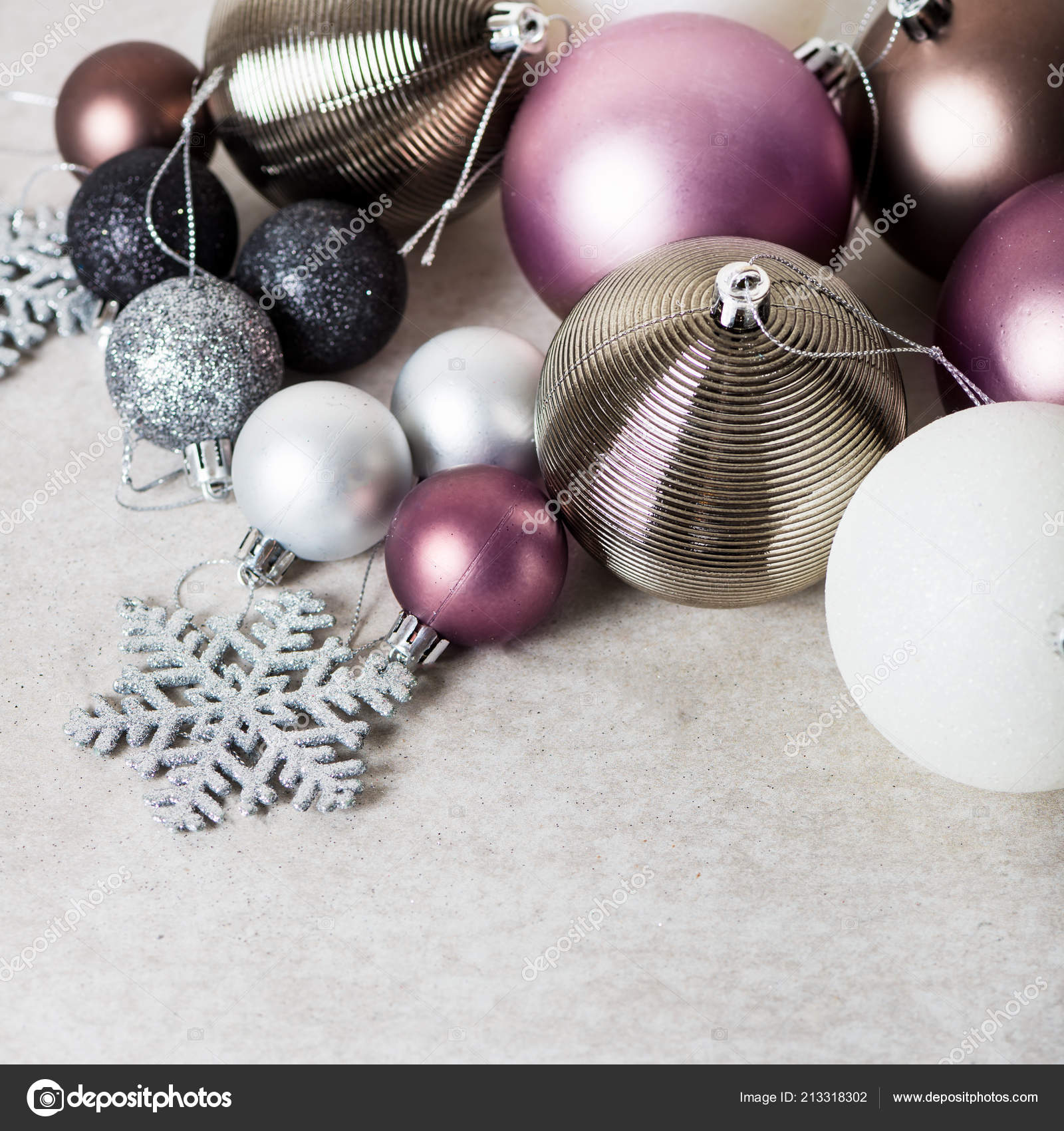 Boules Noël Dans Boîte Bois Comme Une Préparation Pour