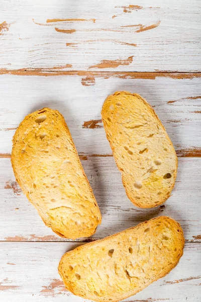 Desayuno saludable de tostadas de pan en rodajas — Foto de Stock