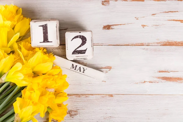 Día de las Madres de Estados Unidos, 12 de mayo de 2019, Tulipanes y Narcisos —  Fotos de Stock