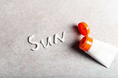 Güneş, güneş kremi rpoducts karşı Pring ve yaz koruma