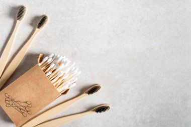 Eko Dostu bambu diş fırçaları, bambu saç tarak ve plastik ücretsiz pamuk tomurcukları