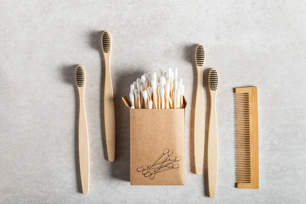 Eco Friendly Bamboo Toothbrushes, Bamboo Hair Comb and Plastic Free cotton buds