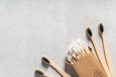 Eko Dostu bambu diş fırçaları, bambu saç tarak ve plastik ücretsiz pamuk tomurcukları