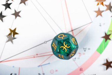 Zodyak sembolü balık 19 Şubat - 20 Mart Astroloji zar