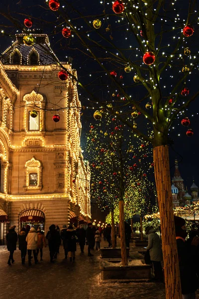 Weihnachten und Neujahr in Moskau bei den Roten Knappen — Stockfoto