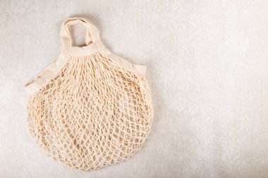 Pamuk String Mesh Çanta, Bakkal için Yeniden Alışveriş Tote