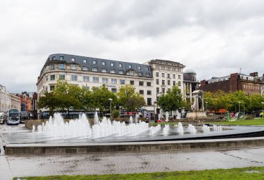 Manchester'da yağmurlu sonbahar günü, İngiltere