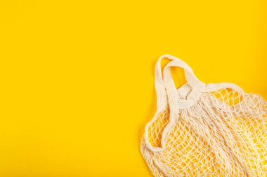Pamuk String Mesh Çanta, Bakkal için Yeniden Alışveriş Tote
