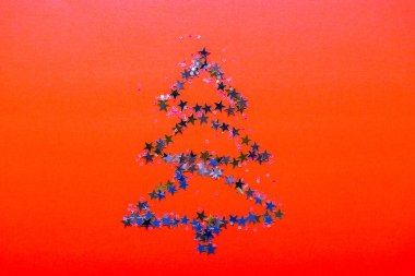 Noel ağacı yıldızlardan yapılan