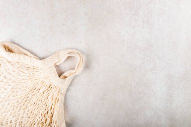 Pamuk String Mesh Çanta, Bakkal için Yeniden Alışveriş Tote