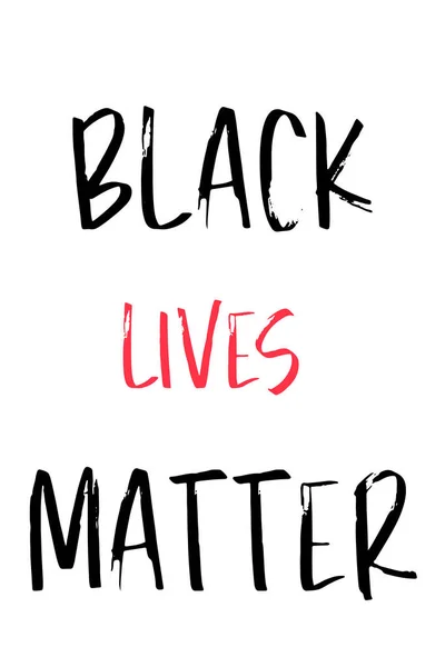 Black Lives Matter eslogan — Foto de Stock