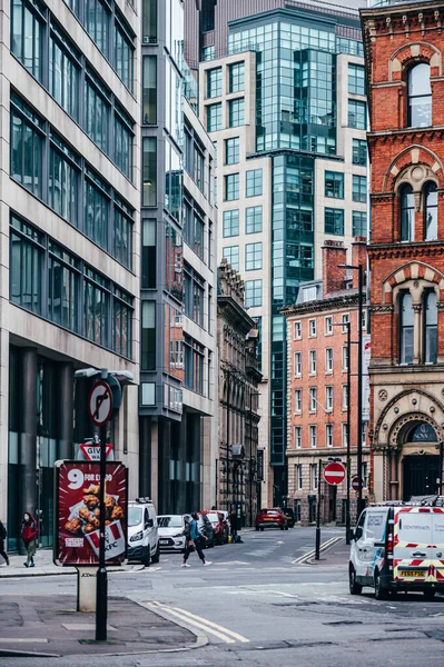 Centro de Manchester, Reino Unido — Foto de Stock