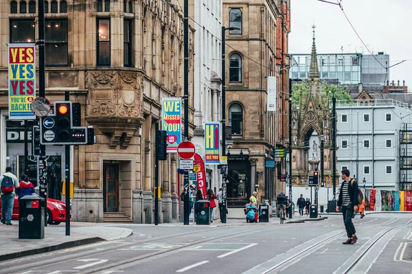 Stadtzentrum von Manchester, Großbritannien — Stockfoto