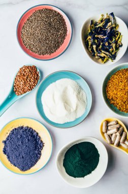 Sağlıklı gıda takviyelerinin çeşitliliği