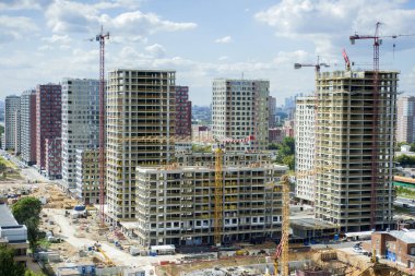 Moskova 'da yüksek katlı binaların yenilenmesi için inşaat