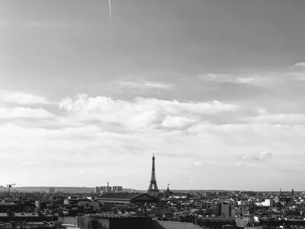 Коштовності Парижа Чорно Білому — стокове фото