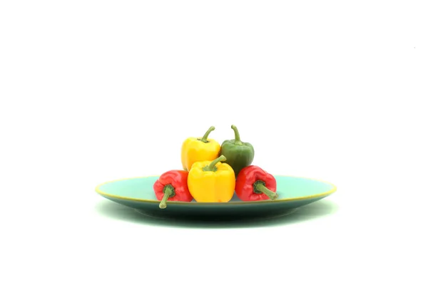 Sweet Peppers Plate — Stock Photo, Image