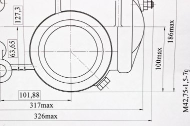 Tasarım çizim ayrıntıları Whatman kağıdında değil