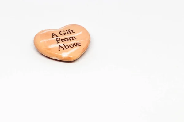 Bir kalp ile bir metin A hediye From Above