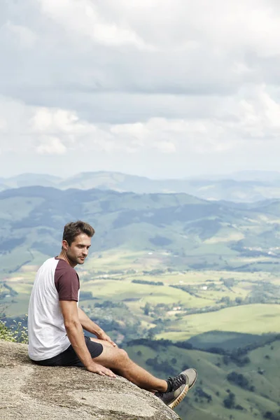 Mannen Sportswear Tar Vyn — Stockfoto