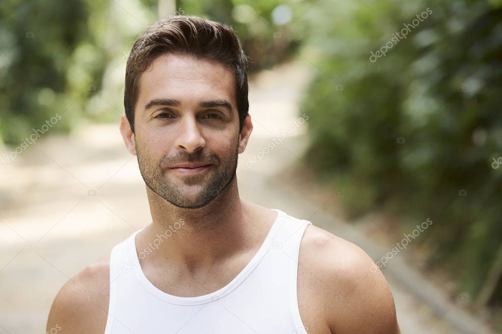 Portrait of handsome man in vest