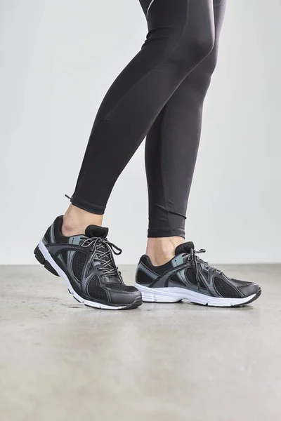 Athletic fashion leggings and sports shoes