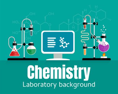 Kimyasal şablon arka plan