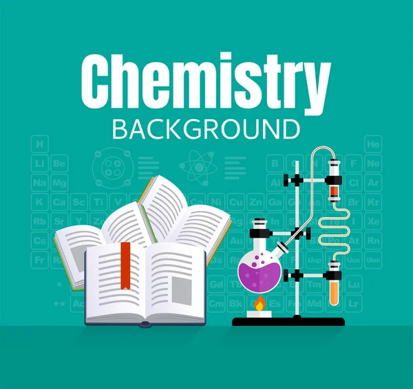 Chemical template background — Stock Vector