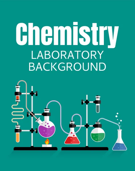 Chemické pozadí šablony — Stockový vektor